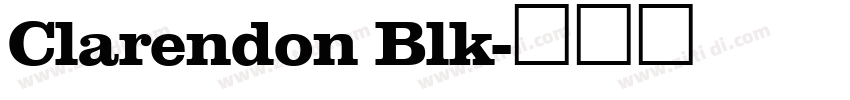 Clarendon Blk字体转换
